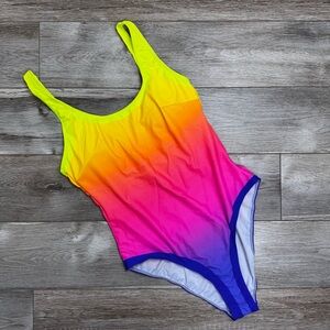 Women’s Vibrant‎ Colorful One Piece Adjustable Straps Modest Coverage Size 1XL